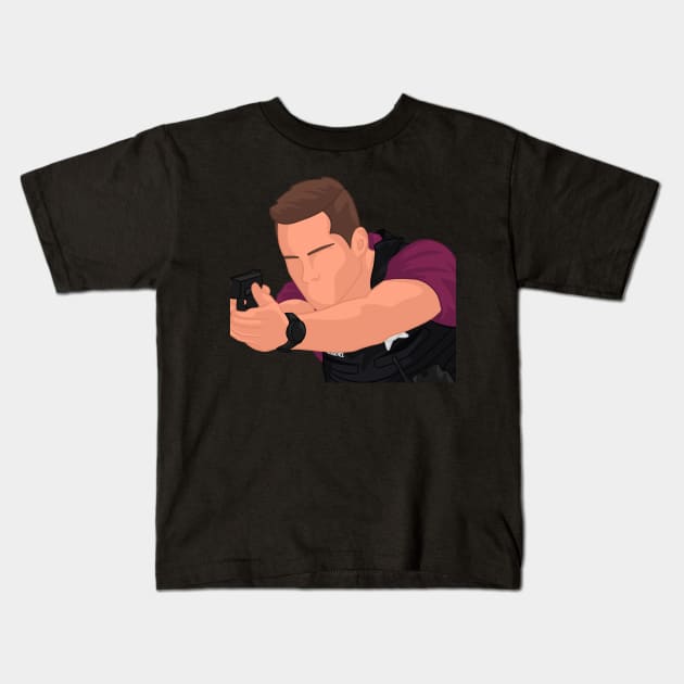 Jay Halstead | Chicago PD Kids T-Shirt by icantdrawfaces